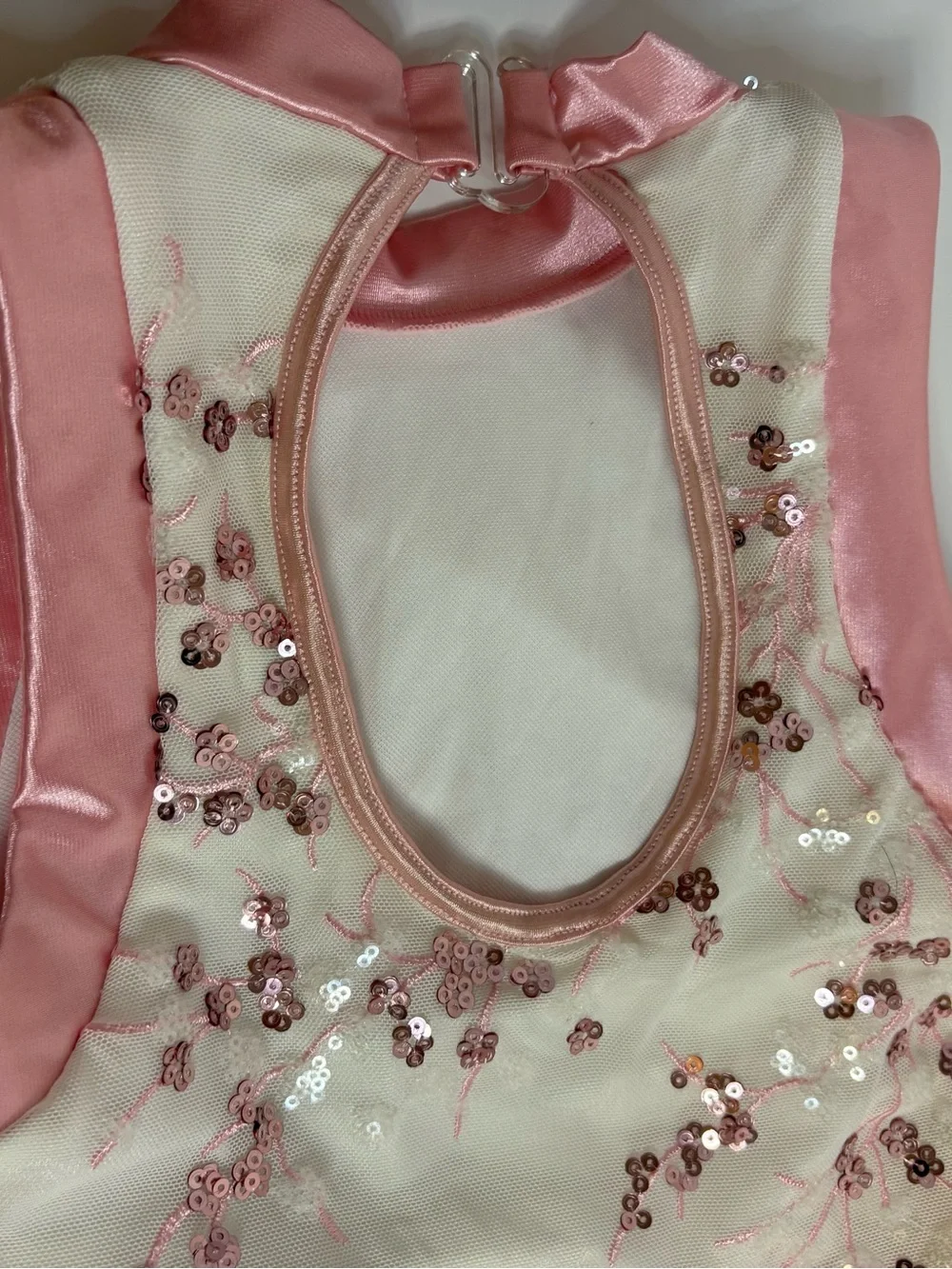 Weissman IC Dance Costume Dress Pink & White Tulle & Embellishments